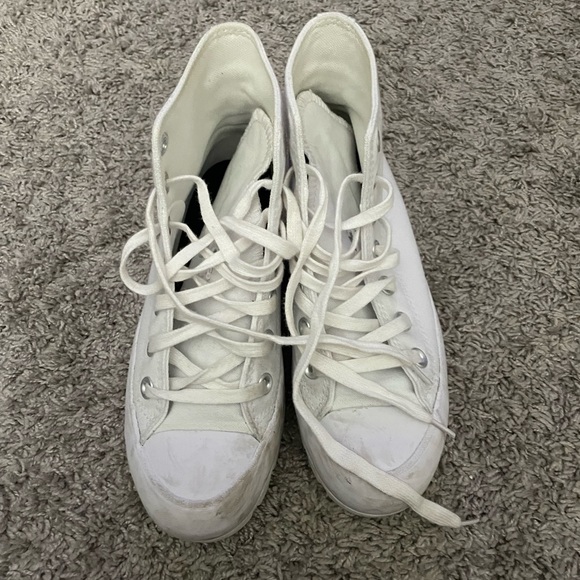 🤍High top white converses🤍 - Picture 3 of 5